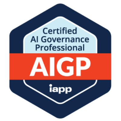 AI Governance Professional (AIGP), certified by IAPP